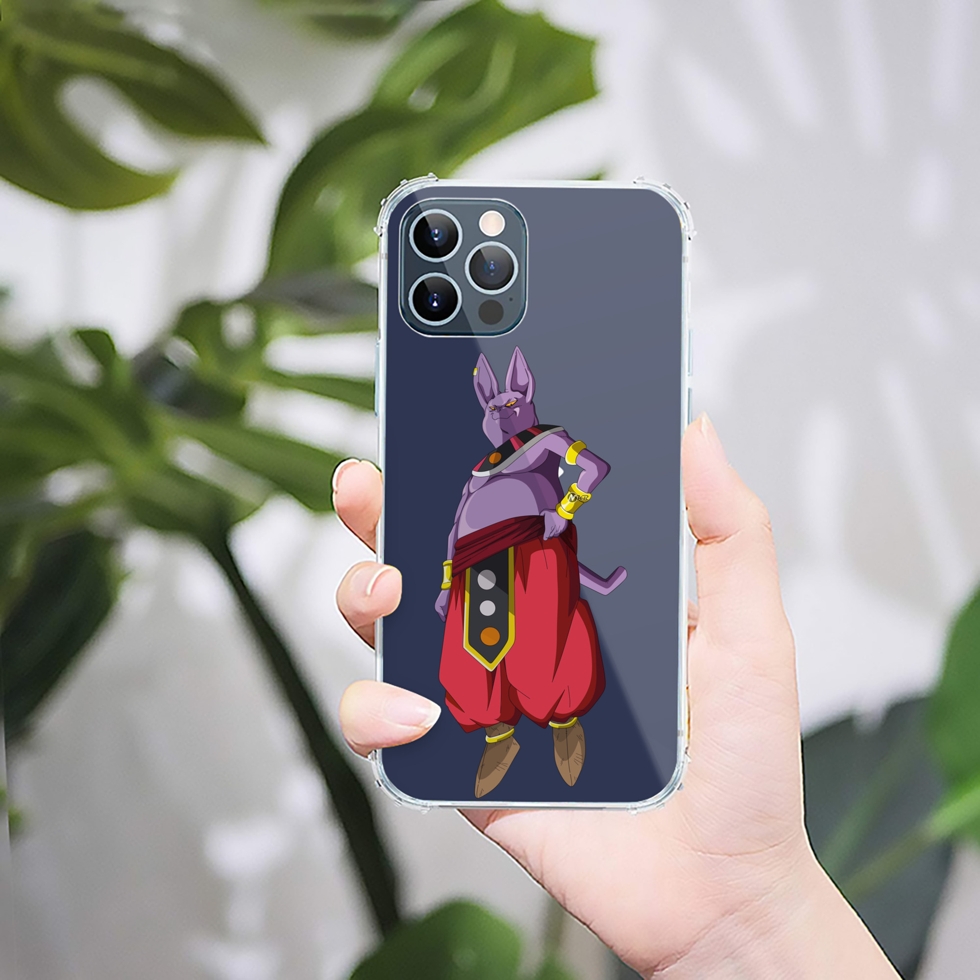 （画像用） ドラゴンボール シャンパ DRAGON BALL Champa 【iPhone 12シリーズ対応】透明スマホケース（クリアソフトケース）